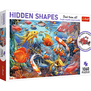 Trefl Puzzle 1000 Hidden Shapes - Život pod vodou