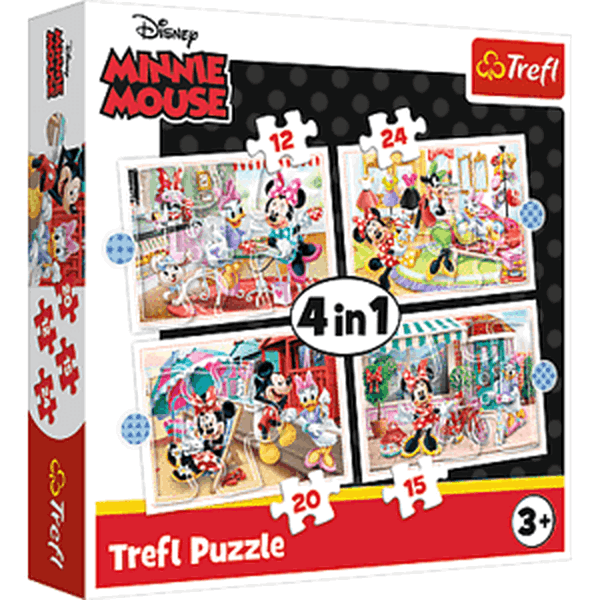 Trefl Puzzle 4v1- Minnie s přáteli / Disney Minnie