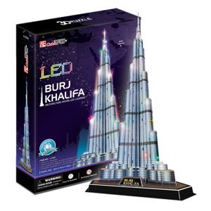 Puzzle 3D Burj Khalifa/led - 136 dílků