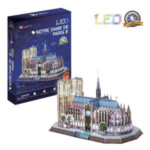 Puzzle 3D Notre Dame de Paris/led - 149 dílků