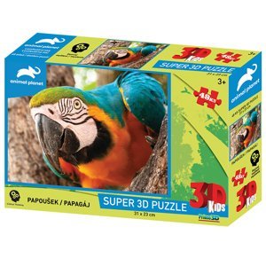 3D PUZZLE-Papoušek 48 ks