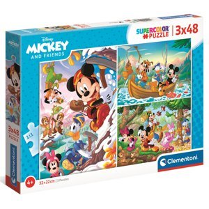 Puzzle 3x48, Mickey and friends
