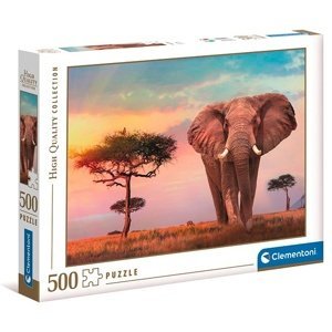 Clementoni - Puzzle 500 Africký západ slunce