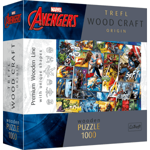 Trefl Dřevěné puzzle 1000 - Marvel Universe Komiks