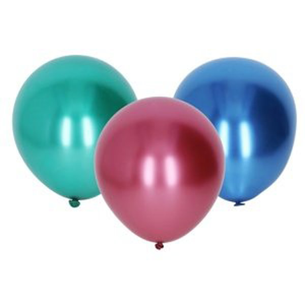 Balónek nafukovací 25cm chromový 100 ks