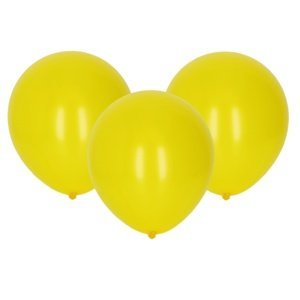 Balónek nafukovací 30cm - sada 10ks, žlutý