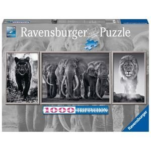 Ravensburger Panter, slon a lev 1000 dílků Panorama