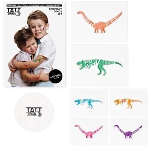 TATTonMe Tetovačky pro děti Dinosauři narozeninová sada