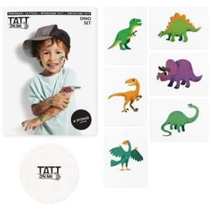 TATTonMe Tetovačky pro děti Dinosauři sada