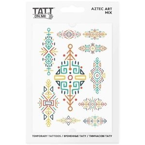 TATTonMe Voděodolné dočasné tetovačky Umění Aztékův mix