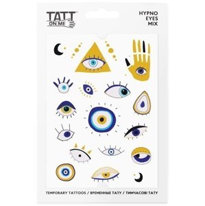 TATTonMe Voděodolné dočasné tetovačky Hypno Eyes mix