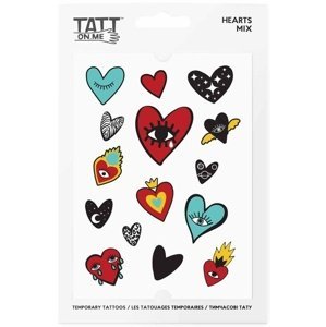 TATTonMe Voděodolné dočasné tetovačky Srdce mix