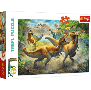 Trefl Puzzle 160 dílků - Bitva Tyranosaurů