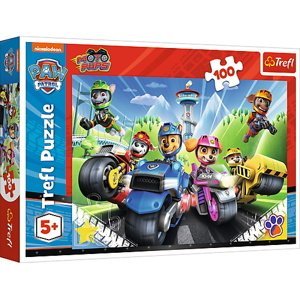Trefl Puzzle 100 dílků - Tlapková patrola na motorkách / Viacom PAW Patrol