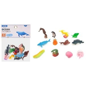 Zvířátka figurky mořský svět 12 ks set 7 cm