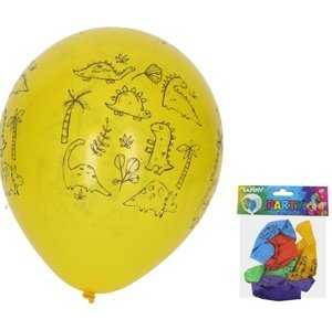 Balónek 30 cm - sada 5ks, Dinosauři
