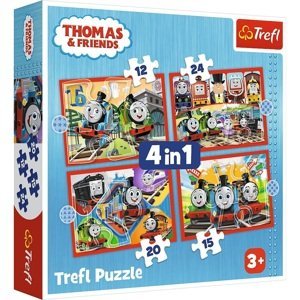 Puzzle 4v1 - Úžasný Tom / Thomas and Friends
