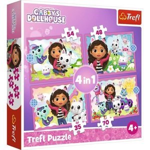 Puzzle 4v1 - Gabbyine dobrodružství / Universal Gabby´s Dollhouse