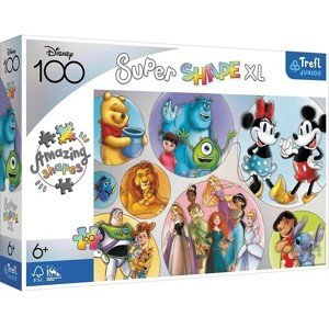 Puzzle 160 XL Super Shape - Barevný svět Disney / Disney 100