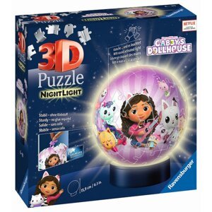 Ravensburger Puzzle-Ball Gabby's Dollhouse 72 dílků (noční edice)