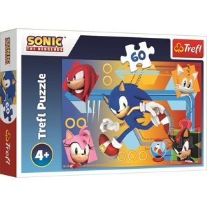 Trefl puzzle 60 dílků - Sonic v akci