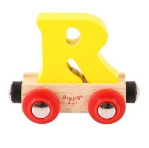 Bigjigs Rail Vagónik dřevěné vláčkodráhy - Písmeno R