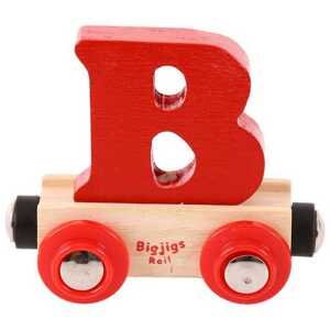 Bigjigs Rail Vagónik dřevěné vláčkodráhy - Písmeno B