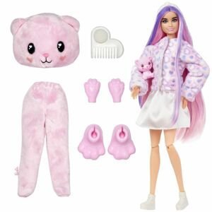 Mattel Barbie Cutie reveal barbie Růžový medvídek HKR02 pastelová edice