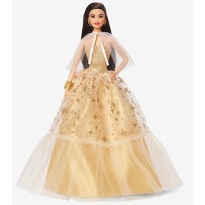 Barbie Vánoční panenka černovláska 2023