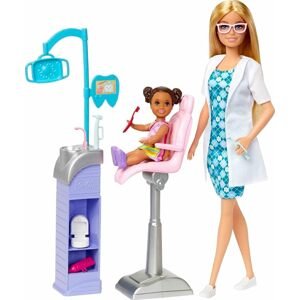 Mattel Barbie Povolání Herní set s panenkou - Zubařka Blondýna