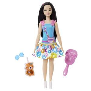 Barbie HLL18 Moje První Barbie Panenka – Černovláska s Liškou
