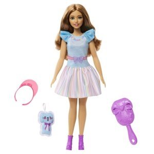 Barbie HLL18 Moje První Barbie Panenka – Brunetka se zajíčkem
