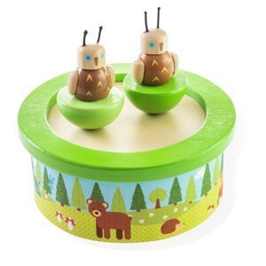 Bigjigs Toys Dřevěná hrací skříňka woodland