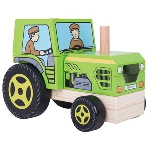 Bigjigs Baby Vkládačka traktor