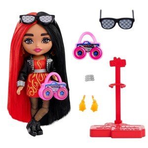 Barbie Extra Minis - červeno-černé vlasy