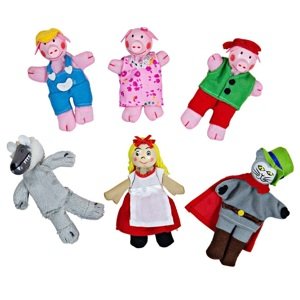 Bigjigs Toys Prstové maňásci pohádkové postavičky