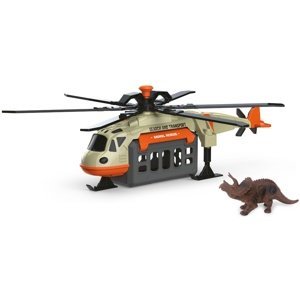 Vrtulník s dinosaurem a efekty 39 cm
