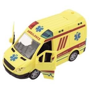 Auto ambulance plast na setrvačník na baterie se zvukem se světlem