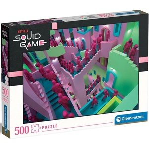 Clementoni - Puzzle 500 Netflix: Squid game (Hra na oliheň)