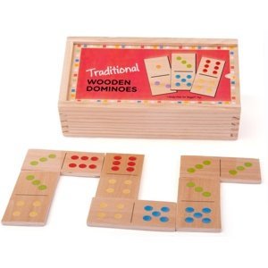 Bigjigs Toys Dřevěné domino klasické