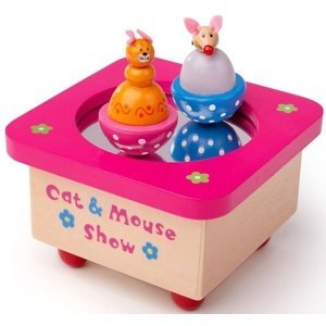 Tidlo Hrací skříňka kočka a myš