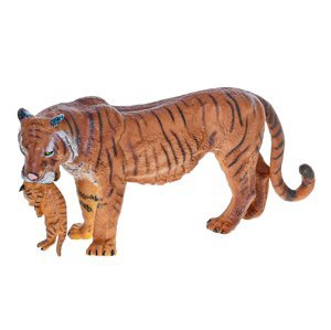 Zoolandia tygr s mládětem 15cm