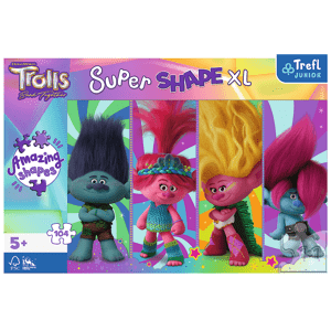 Trefl Puzzle 104 XL Super Shape - Zábava s Trolly / Universal Trolls 3 (2023) FSC Mix 70%