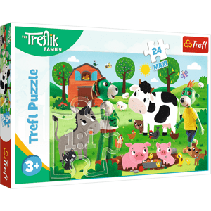 Trefl Puzzle 24 Maxi - Rodina Treflíků / Studio Trefl Rodzina Treflików