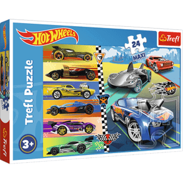 Trefl Puzzle 24 Maxi - Rychlé Hot Wheels / Mattel Hot Wheels
