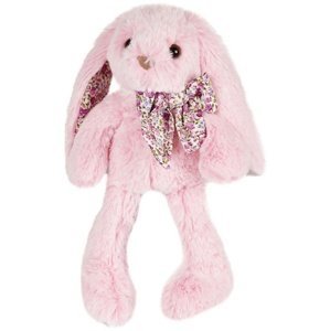 Doudou Histoire d´Ours Plyšová hračka růžový zajíček 25 cm