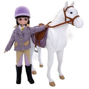 Lottie Panenka jezdkyně s koněm