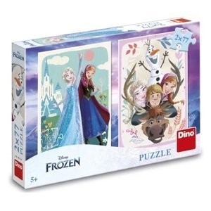 Puzzle Frozen: Anna a Elsa 2x77 dílků