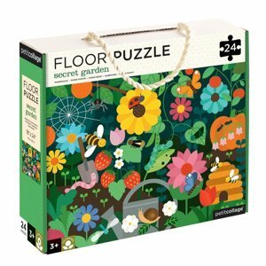 Petit Collage Podlahové puzzle tajemná zahrada