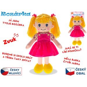 Panenka Rozárka 35cm česky mluvící blondýnka